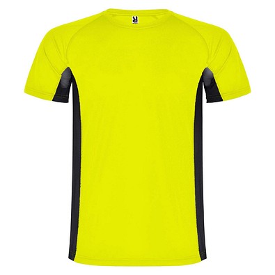Shanghai Sport T-Shirt für Herren, Fluor Yellow / schwarz, L