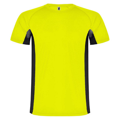 Shanghai Sport T-Shirt für Herren, Fluor Yellow / schwarz, XL