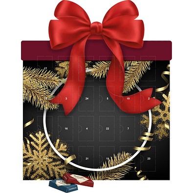Shape Adventskalender Geschenk, Sarotti Schokoladen-Täfelchen, Edle Weihnacht