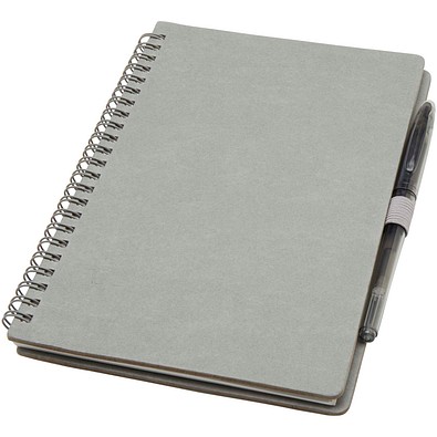 Slate wiederverwendbares Hardcover Notizbuch und Stiftset (schwarze Mine), grau