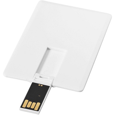 Slim Credit Card USB-Stick, weiss, 16GB