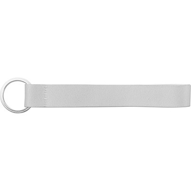 SLOUGH. SET Lanyard SUBLIMATION Short II (20 mm) aus recyceltem Polyester (100% rPET) mit Ø 32 mm Ring, 301 - Weiß