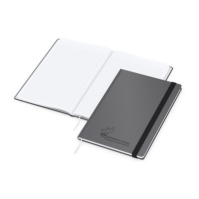 Geiger-Notes Smart-Book A4 Bestseller, anthrazit, inkl. Prägung schwarz