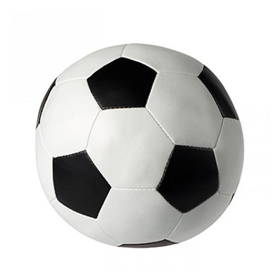 Soft-Fußball, weiß/schwarz, klein