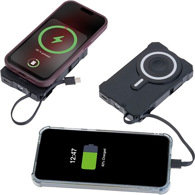 Solar Powerbank 10.000 mAh Breda,schwarz