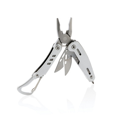 XD COLLECTION Mini-Multitool Solid mit Karabiner, silber XD COLLECTION Mini-Multitool Solid mit Karabiner, silber