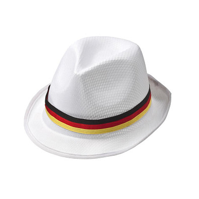 Sommerhut Sun, weiß/Deutschland-Farben