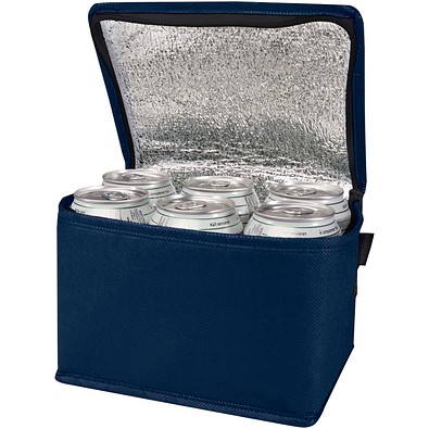 Spectrum Kühltasche aus recyceltem GRS Non Woven für 6 Dosen 4 L, navy