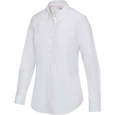 Sphene 165 g/m² Oxford Bluse, weiss, L