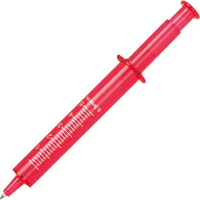 Spritzenkugelschreiber Viacenza,rot