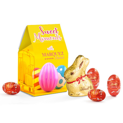 Standbodenbox Lindt Ostern, Alpenmilch, inkl. Druck