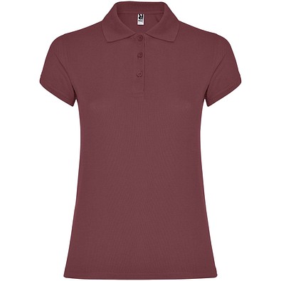 Star Poloshirt für Damen, Berry Red, 3XL