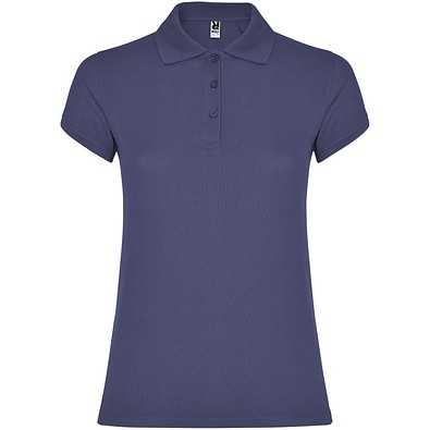 Star Poloshirt für Damen, Blue Denim, 3XL