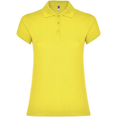 Star Poloshirt für Damen, gelb, M