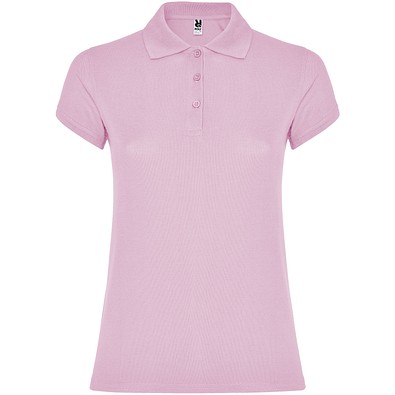 Star Poloshirt für Damen, hellrosa, L