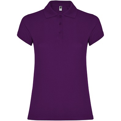 Star Poloshirt für Damen, lila, M