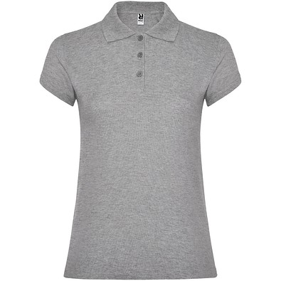 Star Poloshirt für Damen, Marl Grey, XL