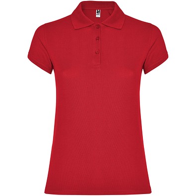 Star Poloshirt für Damen, rot, S