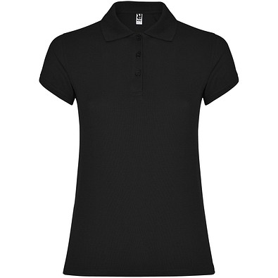 Star Poloshirt für Damen, schwarz, M