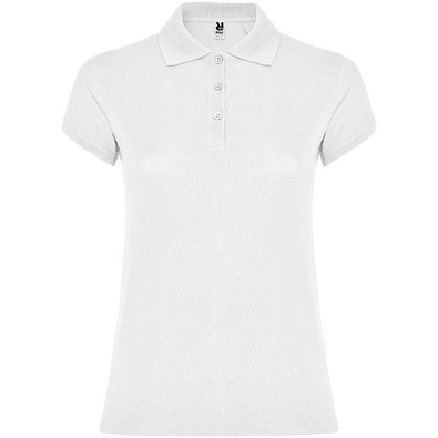 Star Poloshirt für Damen, weiss, 2XL