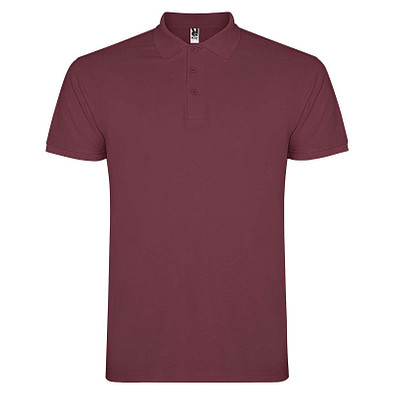 Star Poloshirt für Herren, Berry Red, L