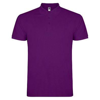 Star Poloshirt für Herren, lila, L