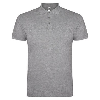 Star Poloshirt für Herren, Marl Grey, 3XL