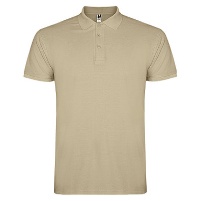 Star Poloshirt für Herren, sand meliert, 2XL