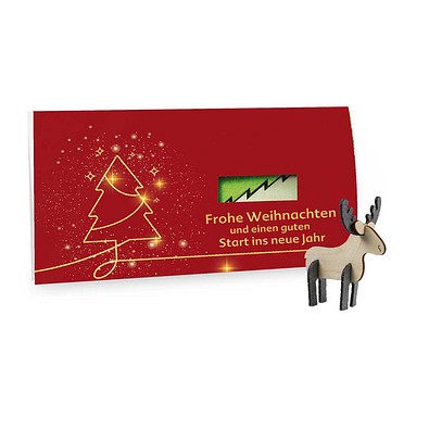 Steckfiguren-Karte Filz, Standardmotiv, Elch