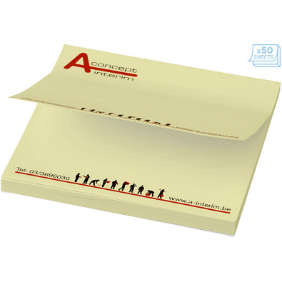 Sticky-Mate® Haftnotizen 75 x 75, 25 Blatt, hellgelb