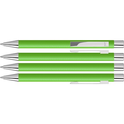 uma® Metall-Kugelschreiber Straight SI, blaue Mine, hellgrün