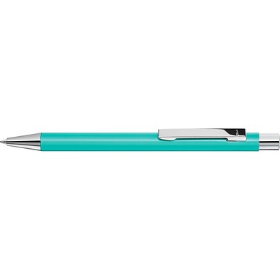 uma® Metall-Kugelschreiber Straight SI, blaue Mine, petrol