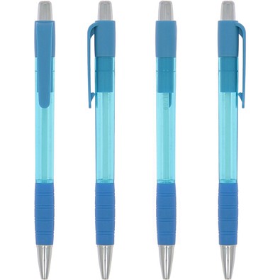Striped Grip Pen Blau Blaue Tinte