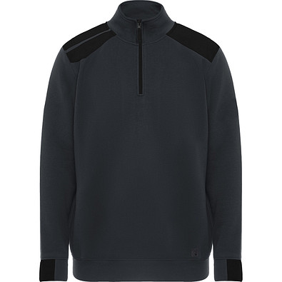 Farblich kombiniertes Sweatshirt Maverick, XL, bleigrau/schwarz