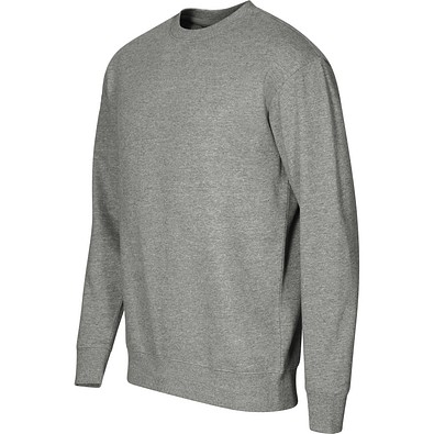 Sweatshirt unisex Crew, 4XL, dunkelgrau melliert