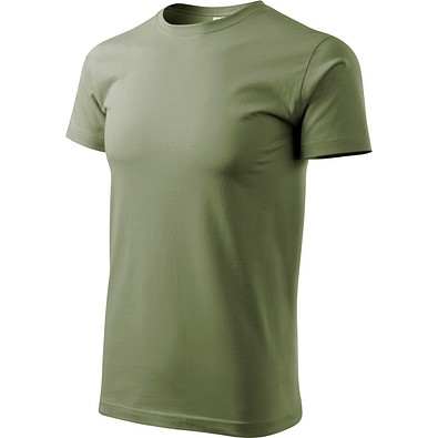 T-Shirt Herren Basic, 2XL, hellkhaki