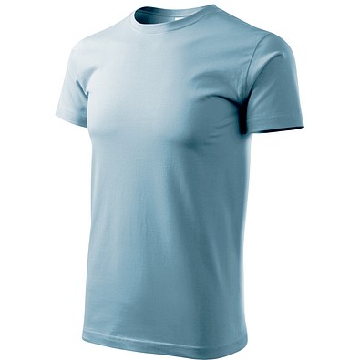 T-Shirt Herren Basic, 2XL, himmelblau