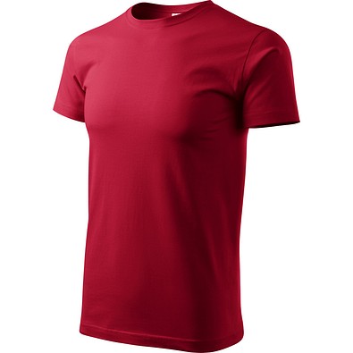 T-Shirt Herren Basic, 2XL, marlbororot