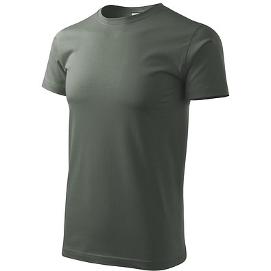 T-Shirt Herren Basic, 4XL, dunkler schiefer