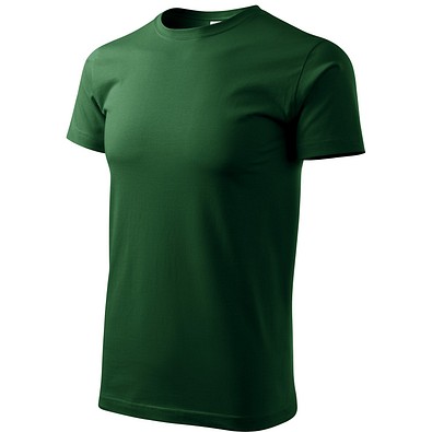 T-Shirt Herren Basic, 4XL, flaschengrün