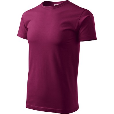 T-Shirt Herren Basic, 4XL, fuchsia
