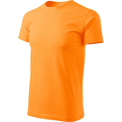 T-Shirt Herren Basic, 4XL, mandarine orange