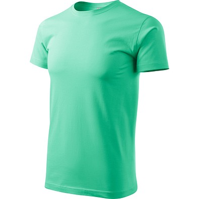 T-Shirt Herren Basic, 4XL, minze