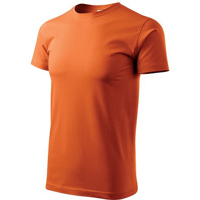 T-Shirt Herren Basic, 4XL, orange