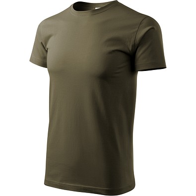 T-Shirt Herren Basic, S, army