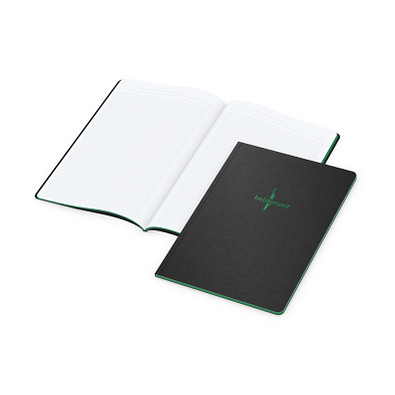Geiger-Notes Broschur Tablet-Book A4, inkl. Prägung und Farbschnitt grün