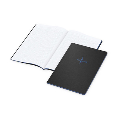 Geiger-Notes Broschur Tablet-Book A4, inkl. Prägung und Farbschnitt mittelblau