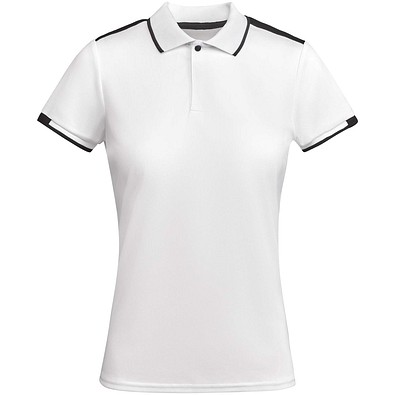 Tamil Sport Poloshirt für Damen, weiss, L