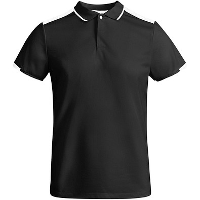 Tamil Sport Poloshirt für Kinder, schwarz, 8