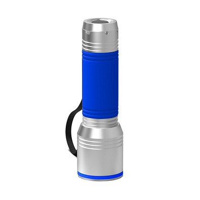 Taschenlampe REEVES-myFLASH 700, silber/blau